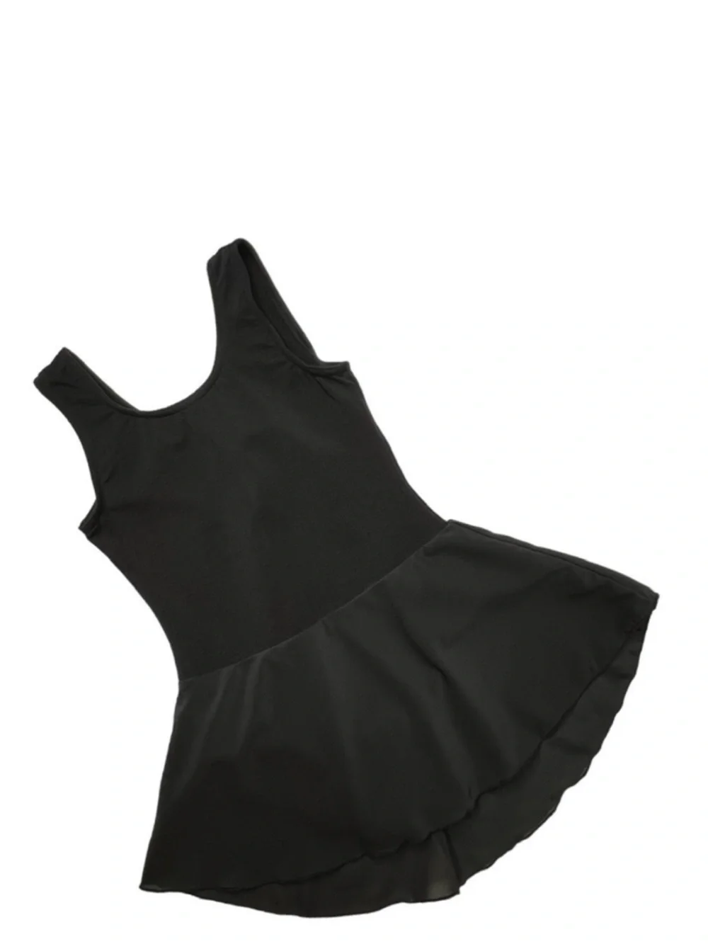 Sansha Esona Ballet Leotard Dress Black Size C = Girl’s 6 Skirt Tank New NWT